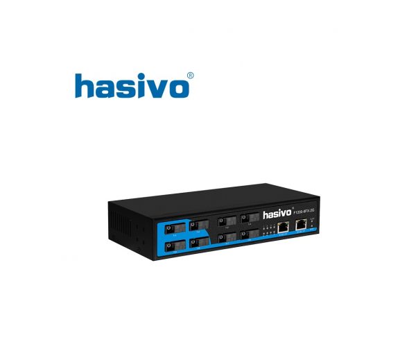 Switch Fiber Gigabit Hasivo F1200-8FX-2G