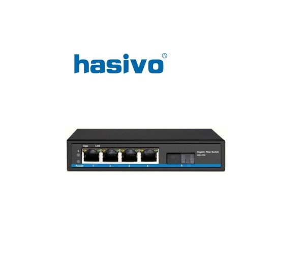 Switch Fiber Gigabit Hasivo S600-4G-1GX