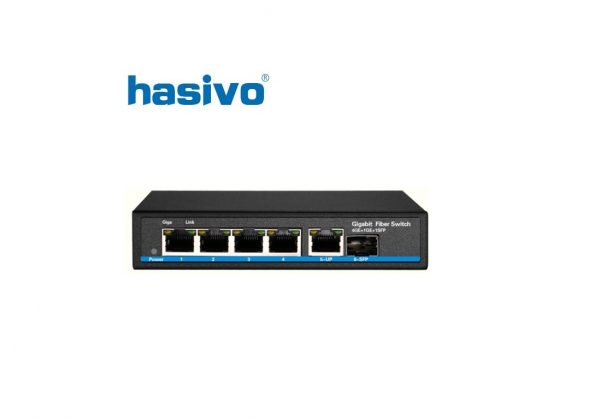 Switch Fiber Gigabit Hasivo S600-4G-1TS