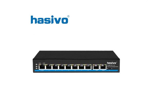Unmanaged Switch PoE HASIVO S1100P-8F-2F