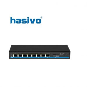 Unmanaged Switch quang Gigabit PoE HASIVO S1100P-8G-1GX